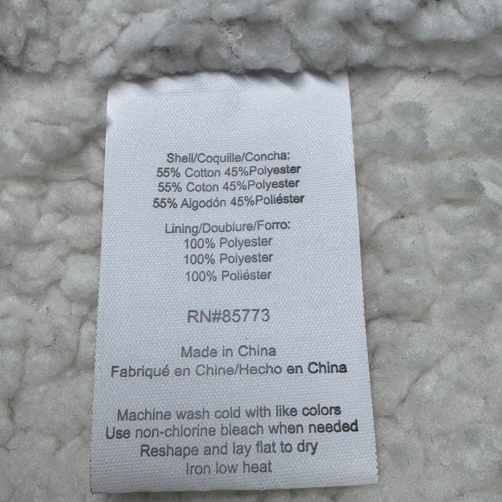 XS O'Neill High Pile / Sherpa Lined Full-Zip Hoodie - Picture 6 of 9